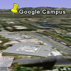 Same placemark, terrain on