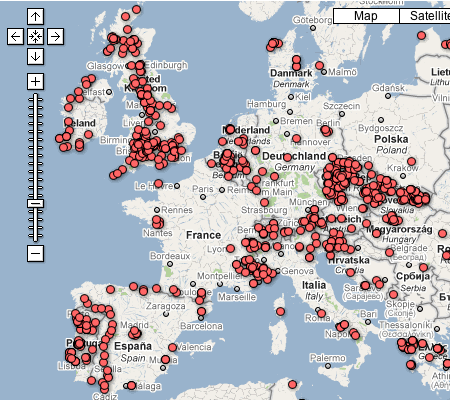 map with all data