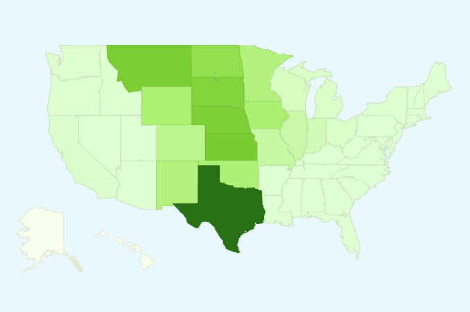 example intensity map of united states