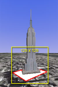 Schermata - Empire State Building su un rettangolo