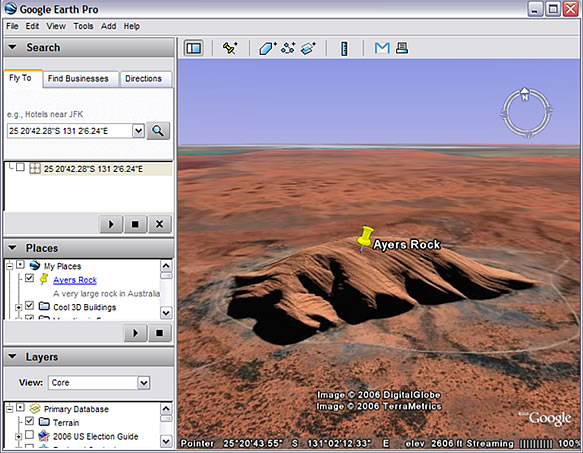 Creazione di segnaposto in Google Earth