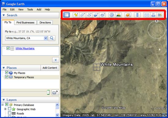 Google Earth tools