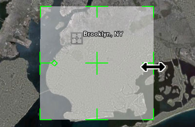 Captura de tela – retângulo no mapa