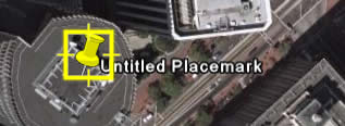 Расположите метку