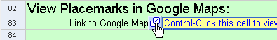 click link to view placemarks in Google Maps