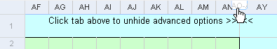 unhide advanced placemark options