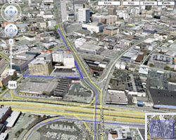 Draggable Driving Directions in Earth view
