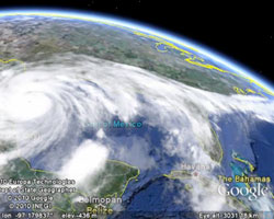 Rain and Snow in Google Earth