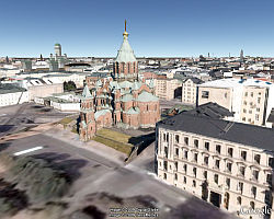 3D Helsinki in Google Earth